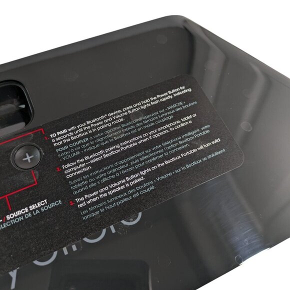 Beats by Dre Beatbox Portable Bluetooth Speaker Tested READ Black Red - Picture 9 of 13